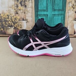 ASICS Womens Gel Contend 6 1012A570 Black/Pink Running Shoes Sneakers 8.5/40 EUR